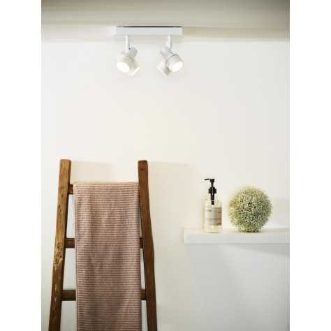 SIRENE-LED - Spot plafond Salle de bains - Ø 10 cm - LED Dim. - GU10 - 4x5W 3000K - IP44 - Blanc