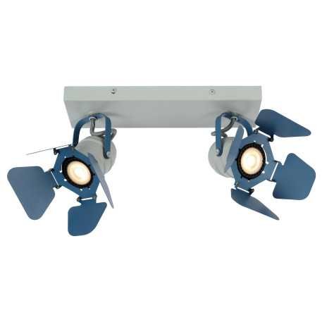 PICTO - Spot plafond Chambres d'enfant - 2xGU10 - Bleu