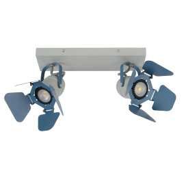 PICTO - Spot plafond Chambres d'enfant - 2xGU10 - Bleu 2