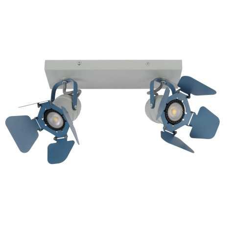 PICTO - Spot plafond Chambres d'enfant - 2xGU10 - Bleu