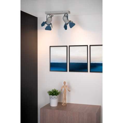 PICTO - Spot plafond Chambres d'enfant - 2xGU10 - Bleu