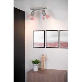 PICTO - Spot plafond Chambres d'enfant - 2xGU10 - Rose 2