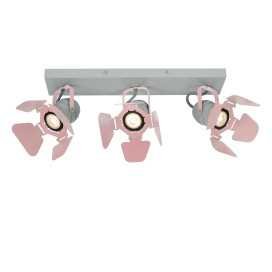 PICTO - Spot plafond Chambres d'enfant - 3xGU10 - Rose