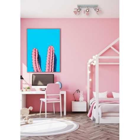 PICTO - Spot plafond Chambres d'enfant - 3xGU10 - Rose