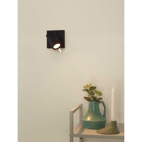 GRONY - Spot plafond - LED Dim to warm - GU10 - 1x5W 2200K/3000K - Noir
