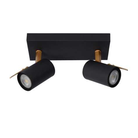 GRONY - Spot plafond - LED Dim to warm - GU10 - 2x5W 2200K/3000K - Noir