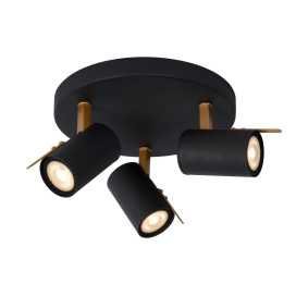 GRONY - Spot plafond - LED Dim to warm - GU10 - 3x5W 2200K/3000K - Noir