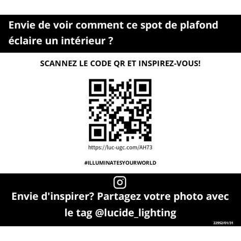 TUBE - Spot plafond - Ø 9,6 cm - 1xGU10 - Blanc