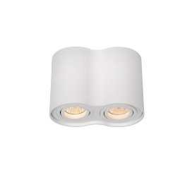 TUBE - Spot plafond - 2xGU10 - Blanc