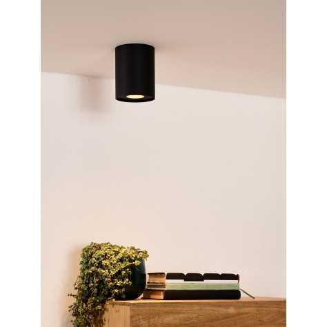 TUBE - Spot plafond - Ø 9,6 cm - 1xGU10 - Noir