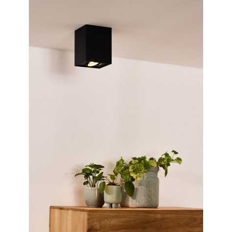 TUBE - Spot plafond - 1xGU10 - Noir
