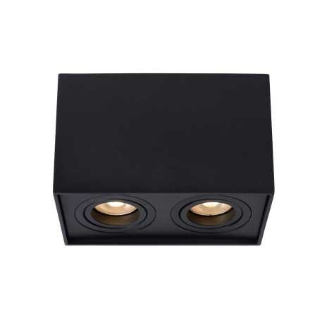 TUBE - Spot plafond - 2xGU10 - Noir