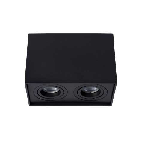 TUBE - Spot plafond - 2xGU10 - Noir