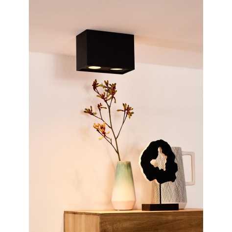 TUBE - Spot plafond - 2xGU10 - Noir
