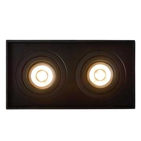 TUBE - Spot plafond - 2xGU10 - Noir