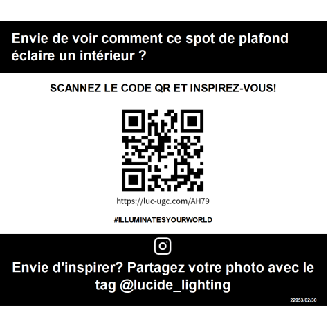 TUBE - Spot plafond - 2xGU10 - Noir