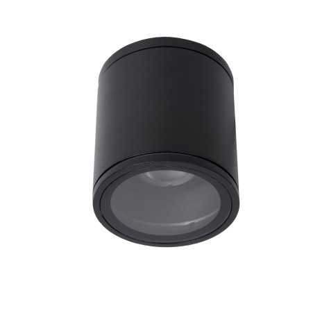 AVEN - Spot plafond Salle de bains - Ø 9 cm - 1xGU10 - IP65 - Noir