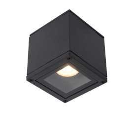 AVEN - Spot plafond Salle de bains - 1xGU10 - IP65 - Noir