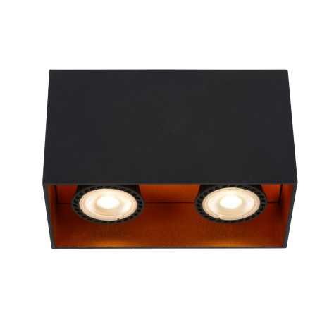 BIDO - Spot plafond - 2xGU10 - Noir