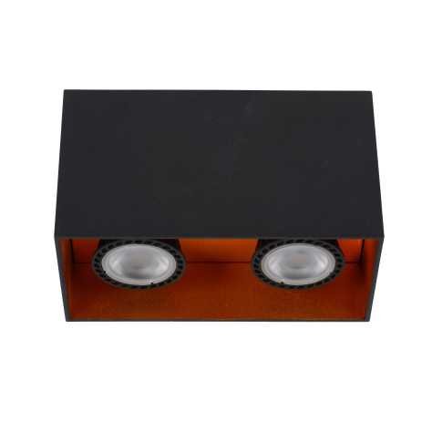 BIDO - Spot plafond - 2xGU10 - Noir