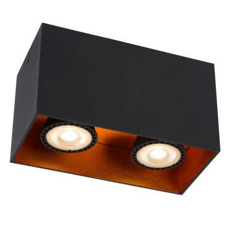 BIDO - Spot plafond - 2xGU10 - Noir