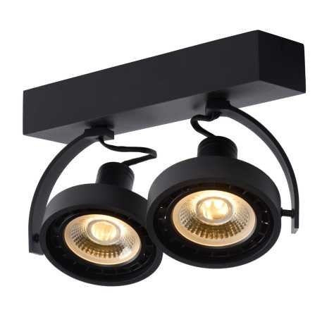 DORIAN - Spot plafond - LED Dim to warm - GU10 (ES111) - 2x12W 2200K/3000K - Noir