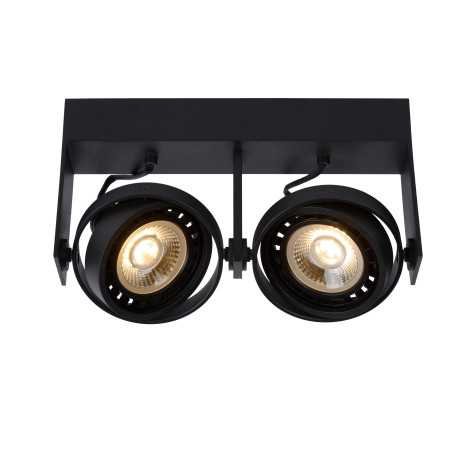 GRIFFON - Spot plafond - LED Dim to warm - GU10 (ES111) - 2x12W 2200K/3000K - Noir