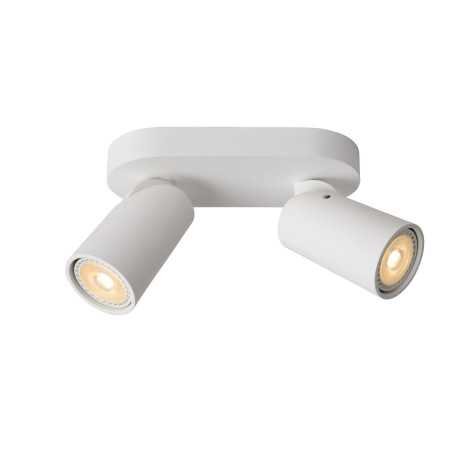 XYRUS - Spot plafond - LED Dim to warm - GU10 - 2x5W 2200K/3000K - Blanc