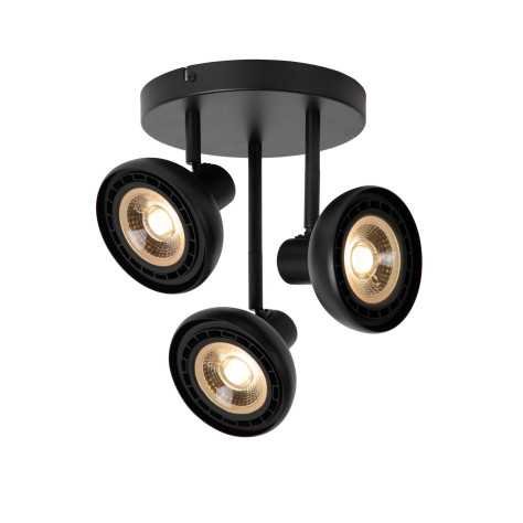 SENSAS - Spot plafond - Ø 25,8 cm - 3xGU10 (ES111) - Noir