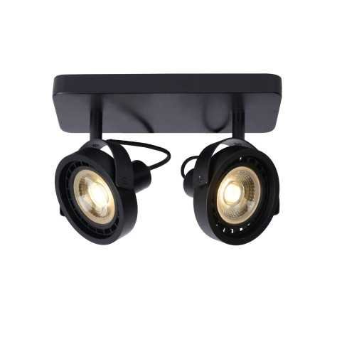 TALA LED - Spot plafond - LED Dim to warm - GU10 (ES111) - 2x12W 2200K/3000K - Noir
