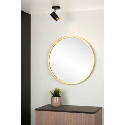 FLORIS - Spot plafond - Ø 10 cm - 1xGU10 - Noir