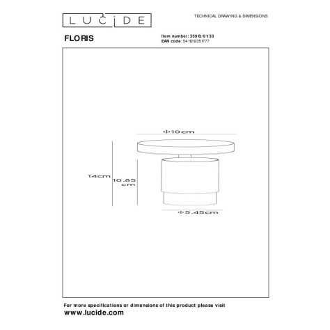 FLORIS - Spot plafond - Ø 10 cm - 1xGU10 - Vert