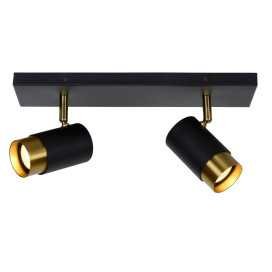 FLORIS - Spot plafond - 2xGU10 - Noir