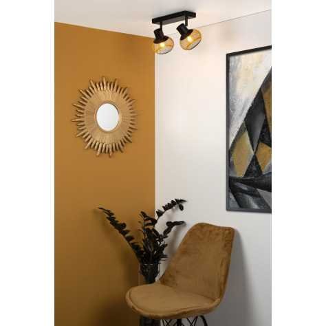 LUCAS - Spot plafond - 2xE14 - Or Mat / Laiton