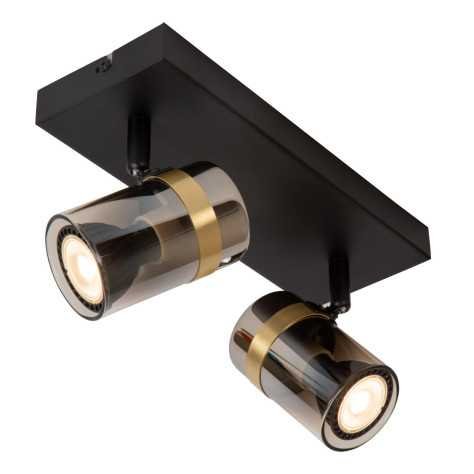 UPTON - Spot plafond - 2xGU10 - Fumé