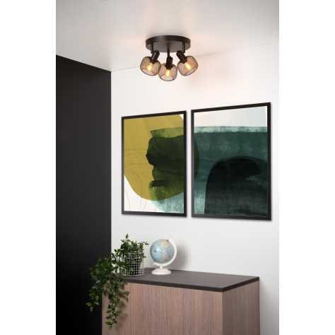 MAREN - Spot plafond - Ø 37 cm - 3xE14 - Noir