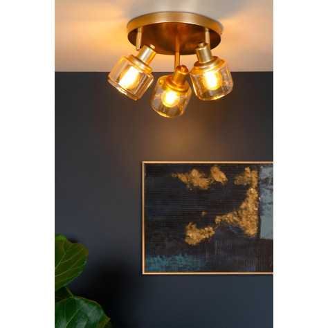 BJORN - Spot plafond - Ø 38 cm - 3xE14 - Or Mat / Laiton