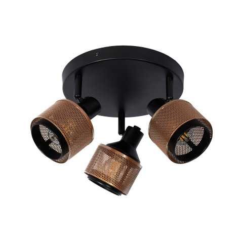 RAFA - Spot plafond - Ø 35 cm - 3xE14 - Noir