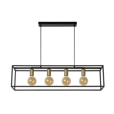 RUBEN - Suspension - 4xE27 - Noir