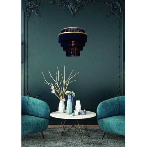 EXTRAVAGANZA FRILLS - Suspension - Ø 42 cm - 1xE27 - Or Mat / Laiton