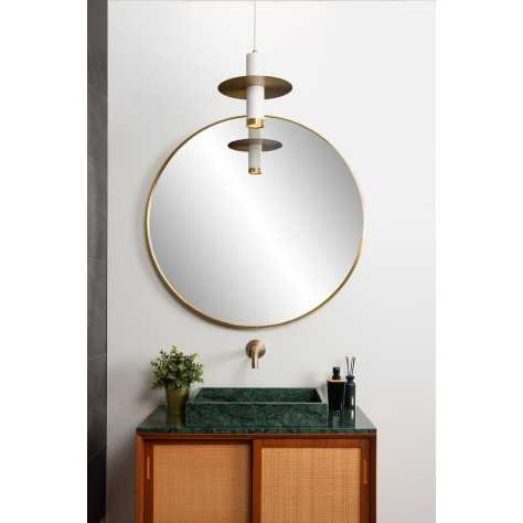 SELIN - Suspension Salle de bains - Ø 6 cm - 1xGU10 - IP44 - Blanc