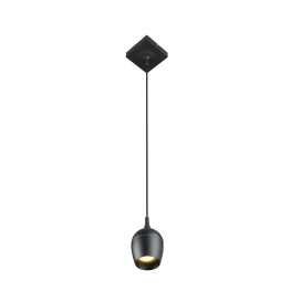 PRESTON - Suspension Salle de bains - Ø 10 cm - 1xGU10 - IP44 - Noir