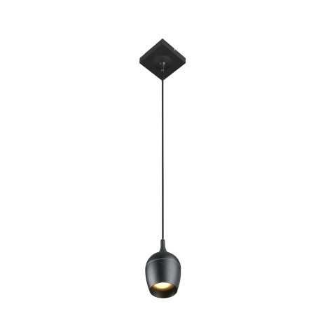 PRESTON - Suspension Salle de bains - Ø 10 cm - 1xGU10 - IP44 - Noir