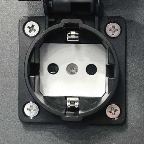 POWERPOINT - Colonne de prise de courant extérieure - Prise de courant avec broche de terre - Type F - Norme EUR/RUS -