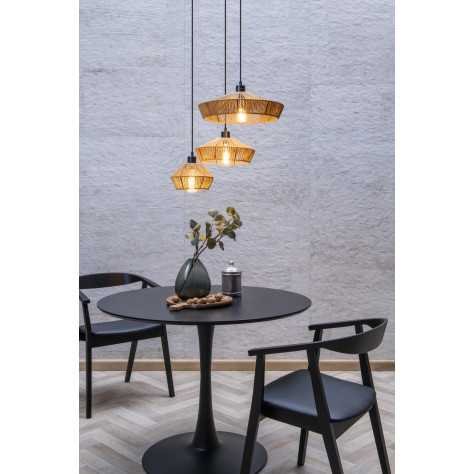 YUNKAI - Suspension - Ø 60 cm - 3xE27 - Naturel
