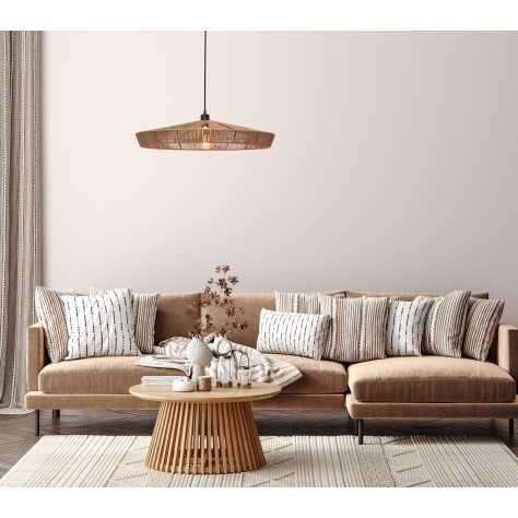 YUNKAI - Suspension - Ø 70 cm - 1xE27 - Naturel