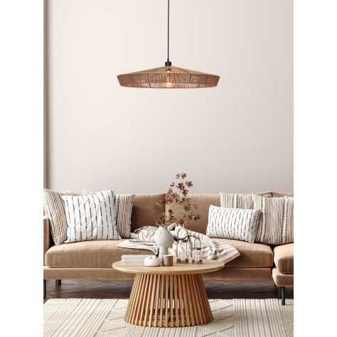 YUNKAI - Suspension - Ø 70 cm - 1xE27 - Naturel