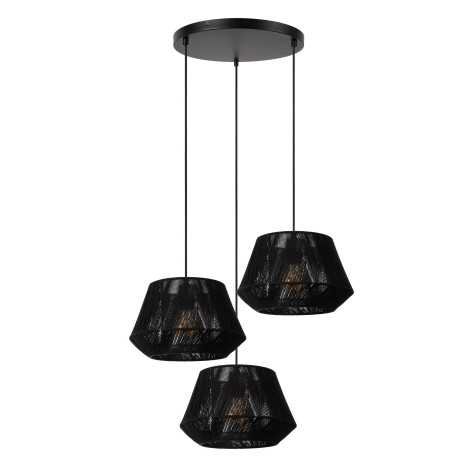 JESSICA - Suspension - Ø 35,5 cm - 3xE27 - Noir