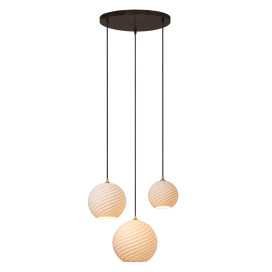 BINA - Suspension - Ø 40 cm - 3xE27 - Blanc