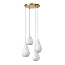 CINZIA - Suspension - Ø 55,5 cm - 4xE27 - Blanc 2